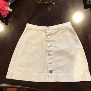 White Denim American Apparel Skirt